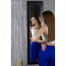 Зеркало настенное BeautyStyle 9 черный 138 см х 35 см