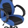 Кресло игровое TopChairs Racer Midi черно-синее