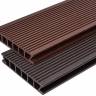 Террасная доска Deckron Classic 153*28*4000мм, коричневый, П7