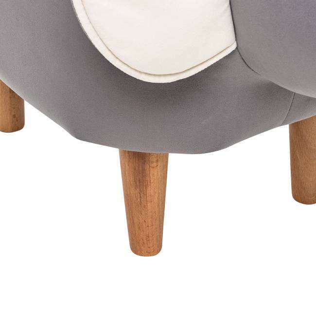 Пуф Leset Mouse COMBI V32 серый, компаньон V01 белый Бук