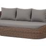 "Барселона" диван из искусственного ротанга трехместный, цвет коричневый