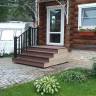 Подступёнок HOLZHOF с тиснением "Кольца дерева", 150*12*4000 мм, слоновая кость