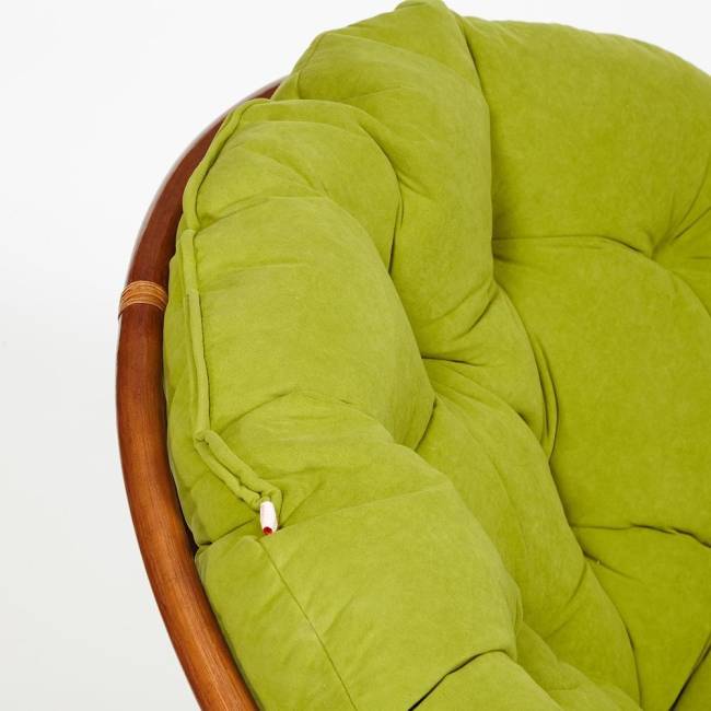 Кресло-качалка PAPASAN/ПАПАСАН w 23/01 B /с подушкой/ 115х78х104 см, Pecan (орех), флок Олива, 23 Pecan (орех) Кресло-качалка PAPASAN/ПАПАСАН w 23/01 B /с подушкой/ 115х78х104 см, Pecan (орех), флок Олива, 23 Pecan (орех)