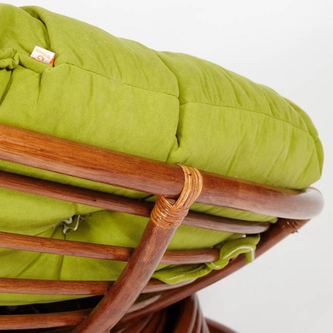 Кресло-качалка PAPASAN/ПАПАСАН w 23/01 B /с подушкой/ 115х78х104 см, Pecan (орех), флок Олива, 23 Pecan (орех) Кресло-качалка PAPASAN/ПАПАСАН w 23/01 B /с подушкой/ 115х78х104 см, Pecan (орех), флок Олива, 23 Pecan (орех)