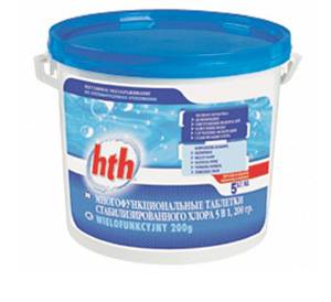 Медленный стабилизированный хлор в таблетках по 200гр., 5кг