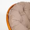 Кресло-качалка PAPASAN/ПАПАСАН w 23/01 B /с подушкой/ 115х78х104 см, Cognac (коньяк), экошерсть Коричневый, 1811-5 Cognac (коньяк)