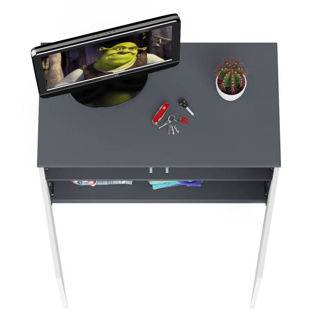 Тумба/антресоль Мори МА900.1 цвет графит/белый