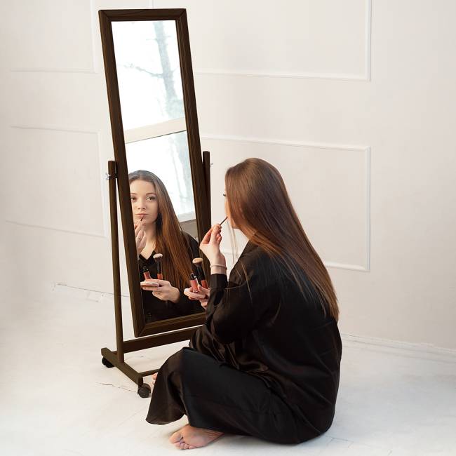 Зеркало напольное BeautyStyle 27 венге 135 см х 42,5 см