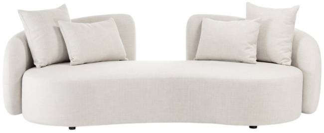 Диван трехместный с подушками Cosy конопляный 2280х1070х740 мм