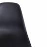 Стул CINDY IRON CHAIR (EAMES) (mod. 002) металл, пластик, 51x46x82,5, черный (Комплект из 4 шт.)