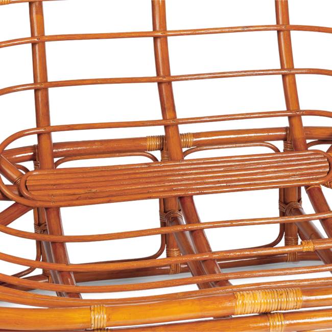 Диван Мамасан/Mamasan (23/02 W) /с подушкой/ 169х102х80см, коньячный, матрац 182х119см, рогожка, меланж Cognac (коньяк)