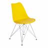 Стул TULIP IRON CHAIR (mod.EC-123) / 1 шт. в упаковке металл/пластик, 54,5*48*83,5см, желтый желтый металл/пластик