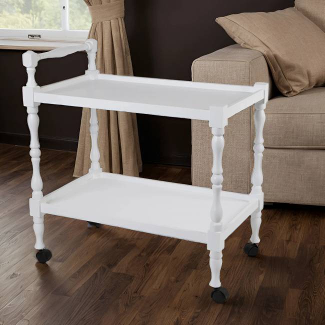 Стол сервировочный Бридж белый