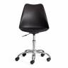 Офисное кресло TULIP (mod.106-1) / 1 шт. в упаковке металл/пластик/PU, 58 x 47 x 97см, Black (черный) / Chrome (хром)