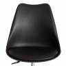 Офисное кресло TULIP (mod.106-1) / 1 шт. в упаковке металл/пластик/PU, 58 x 47 x 97см, Black (черный) / Chrome (хром)