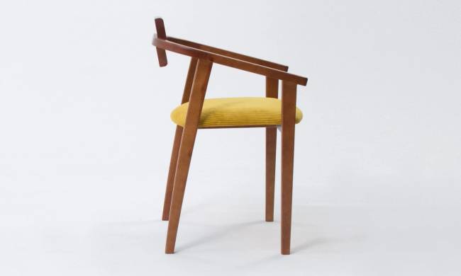 Стул-кресло Челси ПМ орех/жёлтый