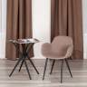 Кресло VALENTINO (mod. PC45-2) металл/экокожа/ткань, 55 х 58 х 81 см, Brown (коричневый)/чёрный (Комплект из 2 шт.) Brown (коричневый)/чёрный металл/экокожа/ткань