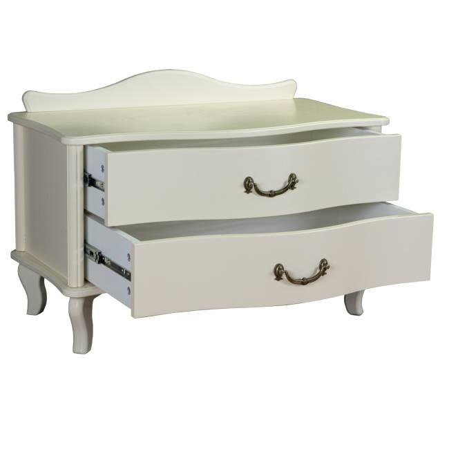 Тумбочка Джульетта широкая 2 ящика дуб шампань Л Тумбочка Джульетта широкая 2 ящика дуб шампань Л