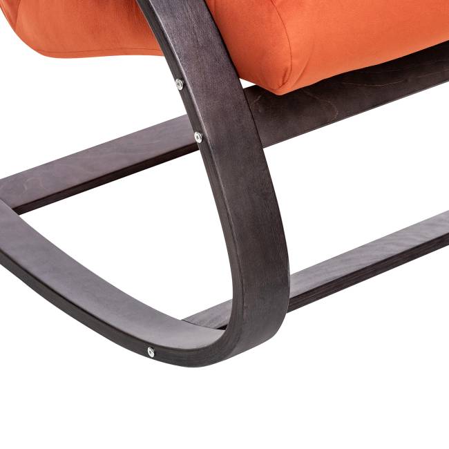 Кресло-качалка Leset Милано Венге текстура V39 оранжевый