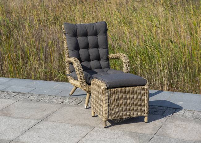 "Толедо" кресло плетеное с подушками, цвет соломенный "Толедо" кресло плетеное с подушками, цвет соломенный