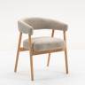 Стул обеденный Zubo с деревянными ножками бежевый 2 шт.