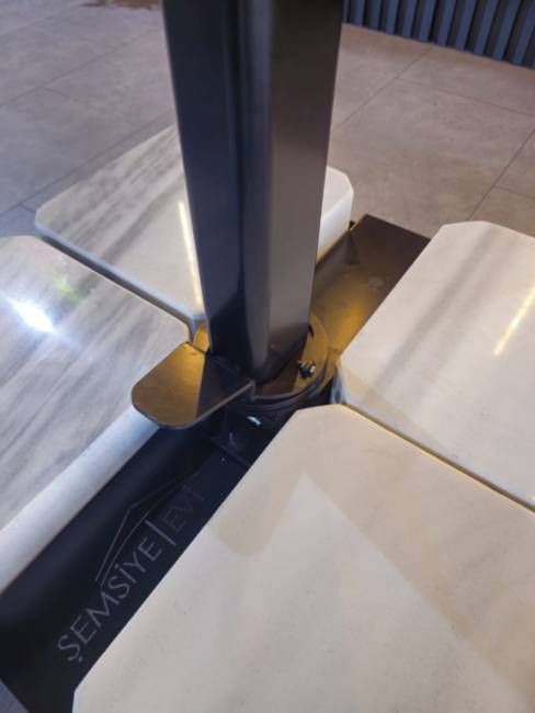 Зонт профессиональный 3х3 м Banana Prime черный, минеральный 3000х3000 мм