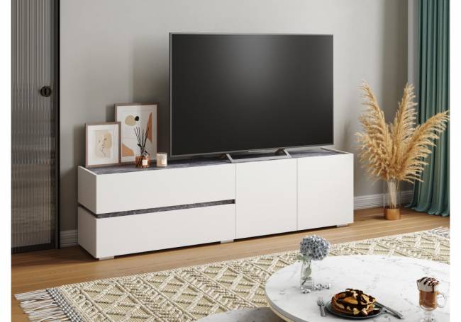 Атлон белый / бетон темный