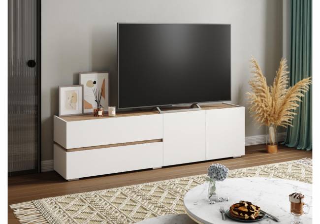 Атлон белый / дуб вотан