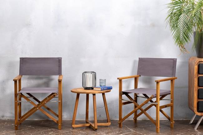 Кофейный комплект из акации DIRECTOR темно-серый Кофейный комплект из акации DIRECTOR темно-серый