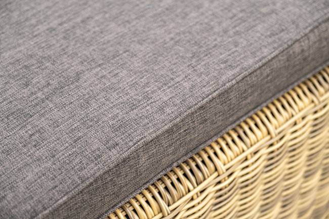 "Рим" шезлонг с подушкой, цвет соломенный