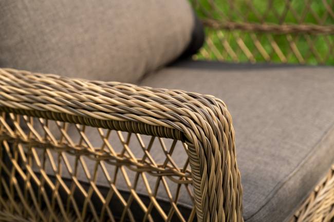 "Гранд Латте" лаунж-зона из искусственного ротанга, цвет соломенный