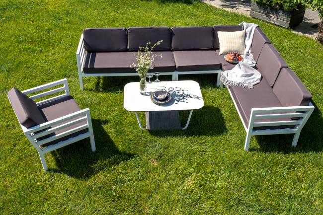 "Глория" модуль диванный правый, каркас из алюминия "Глория" модуль диванный правый, каркас из алюминия