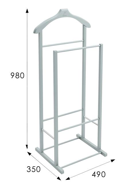 Вешалка костюмная В 27Н серый