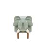 Пуф Leset Slon COMBI V14 бирюзовый, компаньон V01 белый Бук