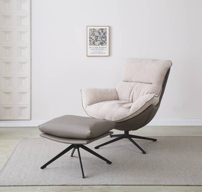 Оттоманка HUG латте, экокожа