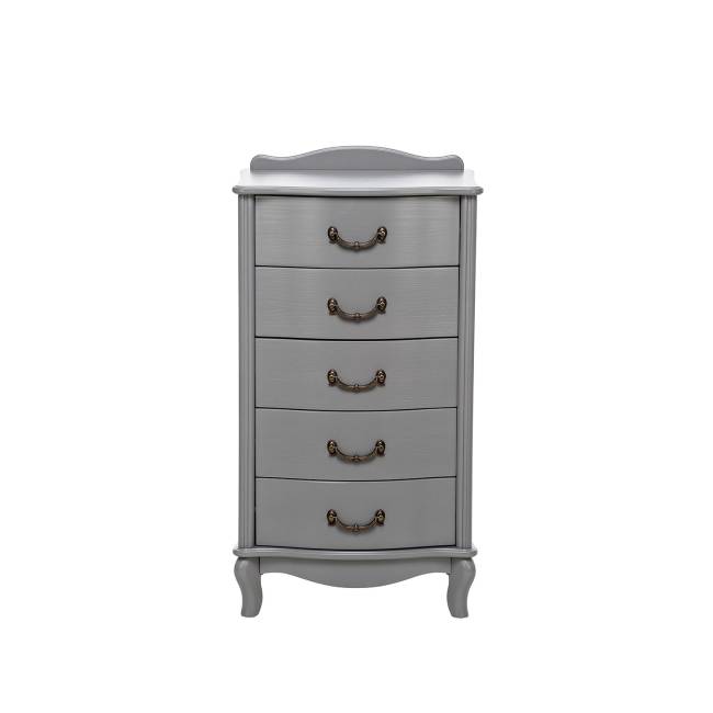 Комод Leset "Джульетта" узкий (5 ящ.) Серый ясень Комод Leset "Джульетта" узкий (5 ящ.) Серый ясень