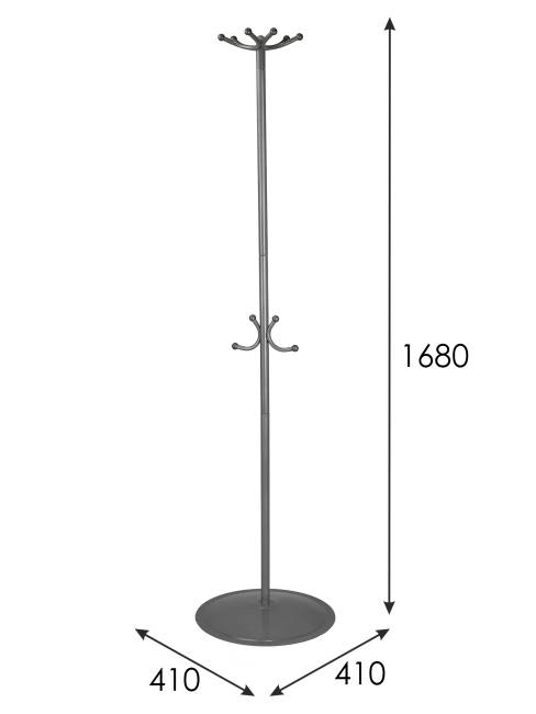 Вешалка напольная Пико 16 металлик