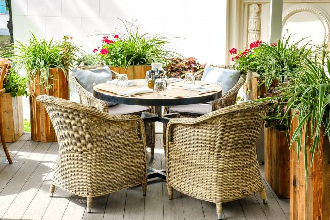 "Равенна" плетеное кресло из искусственного ротанга, цвет соломенный "Равенна" плетеное кресло из искусственного ротанга, цвет соломенный