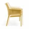 Диван пластиковый Net Bench горчичный 1160х700х860 мм