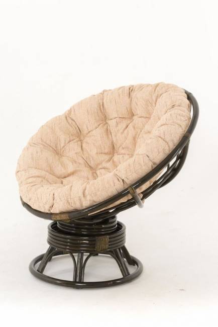 Кресло-качалка "PAPASAN" темный коньяк с механизмом рогожка Кресло-качалка "PAPASAN" темный коньяк с механизмом рогожка