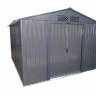 Металлический хозблок Greenstorage "Эван E", серый/шоколад