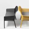 Диван пластиковый Net Bench антрацит 1160х700х860 мм