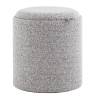 Пуф-столик с ящиком Хюгге S букле серый
