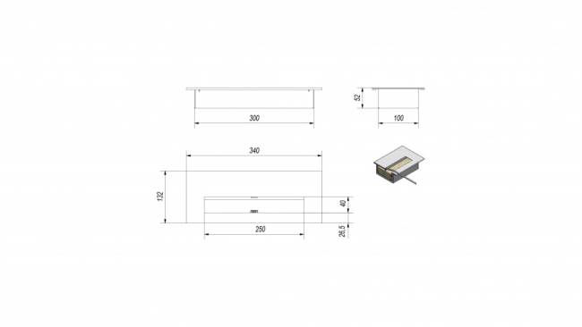 Биокамин DELTA 2 TUV HORIZONTAL(400*900)