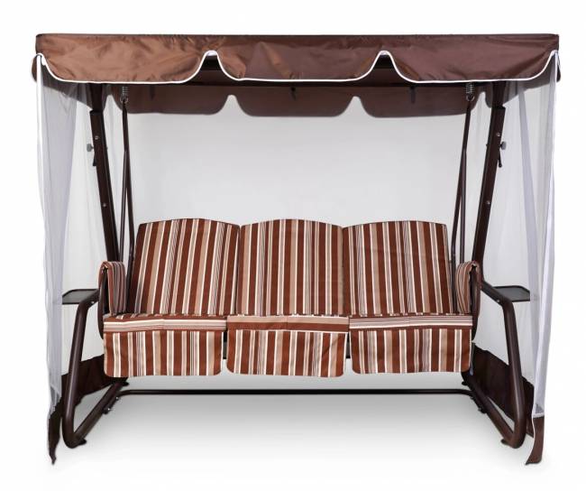 Тент-крыша + москитная сетка Элит Люкс Плюс 240х123х175, шоколад