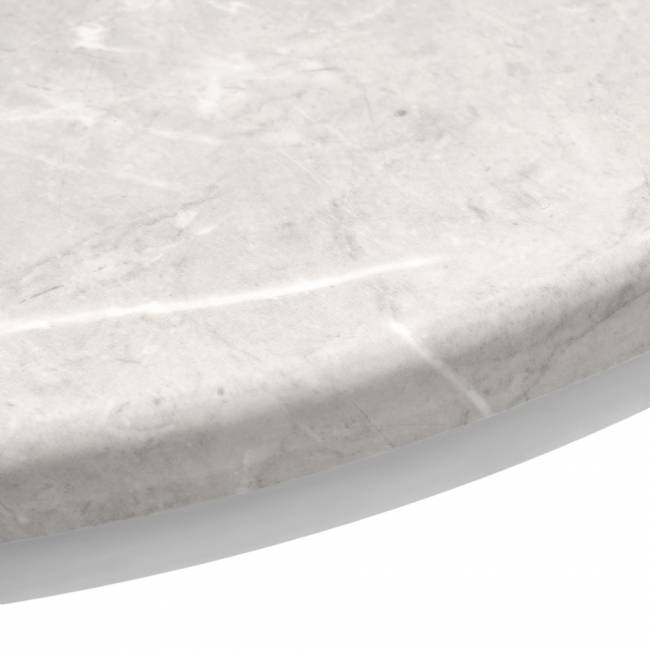 Набор кофейных столиков Tango бежевый мрамор с белыми ножками, 2шт Набор кофейных столиков Tango бежевый мрамор с белыми ножками, 2шт