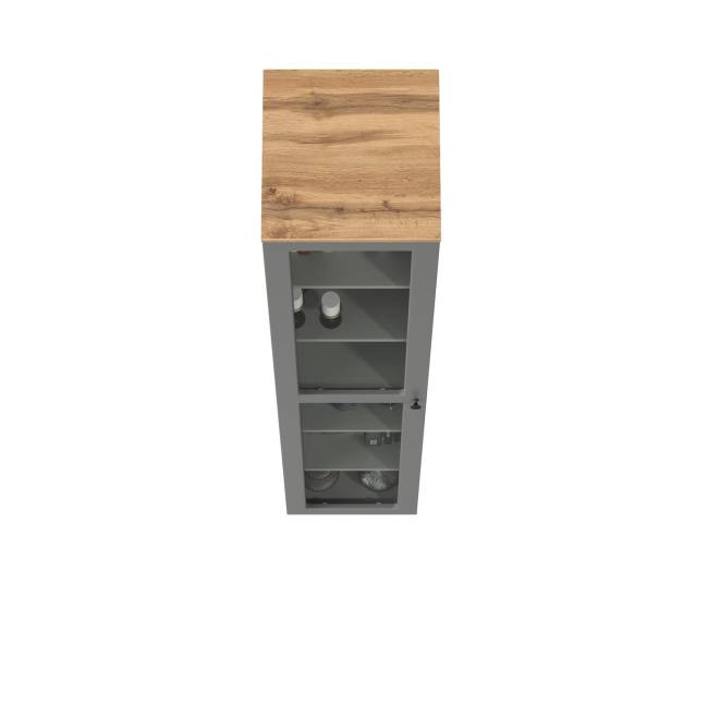 Пенал-витрина в гостиную Остин 16.394.03 цвет серый графит/дуб крафт золотой Пенал-витрина в гостиную Остин 16.394.03 цвет серый графит/дуб крафт золотой