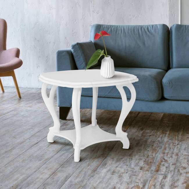 Стол журнальный Кофейный П молочный дуб Л