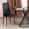 Стул Easy (mod. 24-1) / 1 шт. в упаковке металл, экокожа, 49 х 41 х 98 см, Black (Черный) / Black (Черный) Black (Черный) / Black (Черный) металл, экокожа