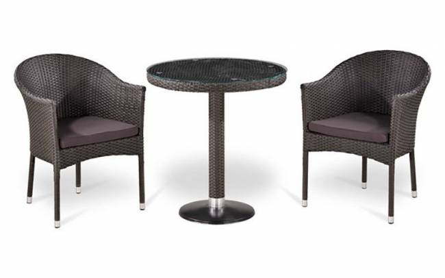 Кофейный комплект мебели из ротанга Т504-Y350W